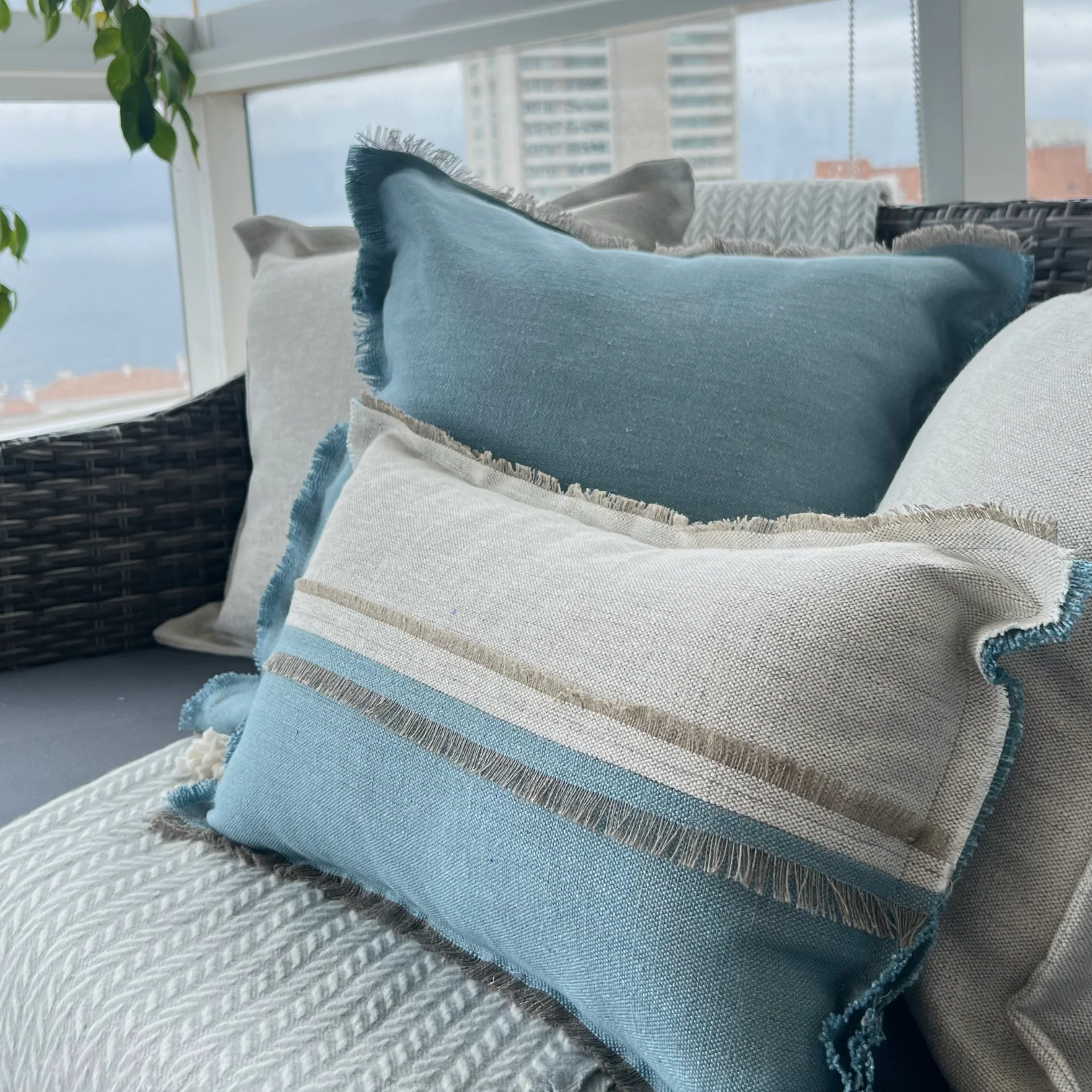 SET PALMA AZUL PIEDRA