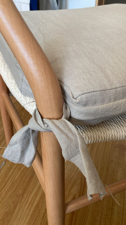 COJINES 100% LINO SILLA RATAN