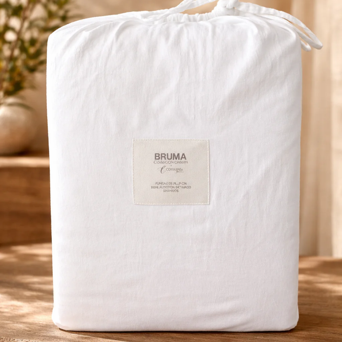FUNDA DE PLUMÓN BRUMA BLANCO