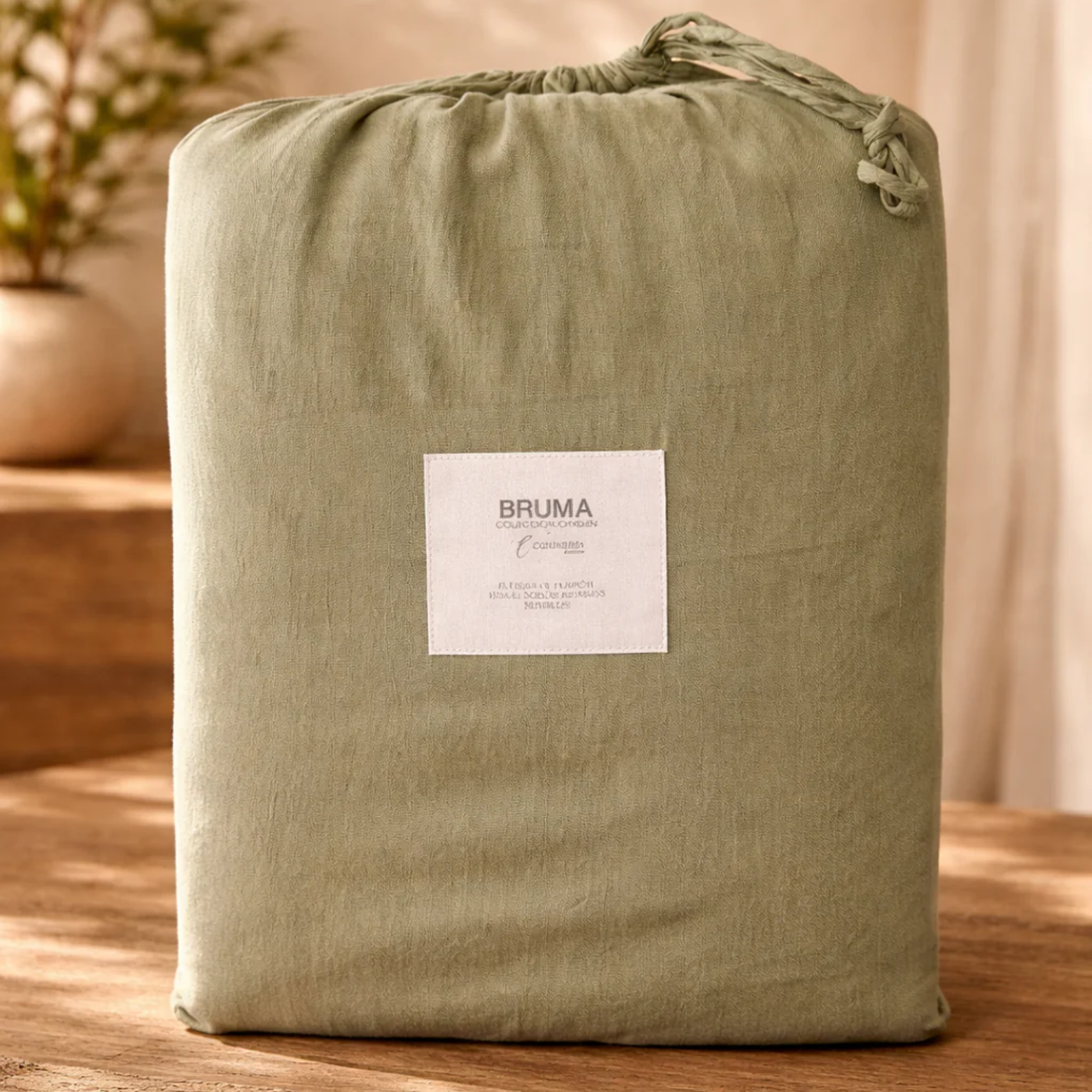 FUNDA DE PLUMÓN BRUMA VERDE OLIVO